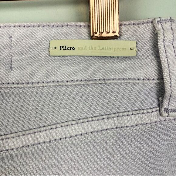 ANTHROPOLOGIE | PILCRO Light Purple Stet Jeans Women’s Size 26 (2) - Picture 9 of 11